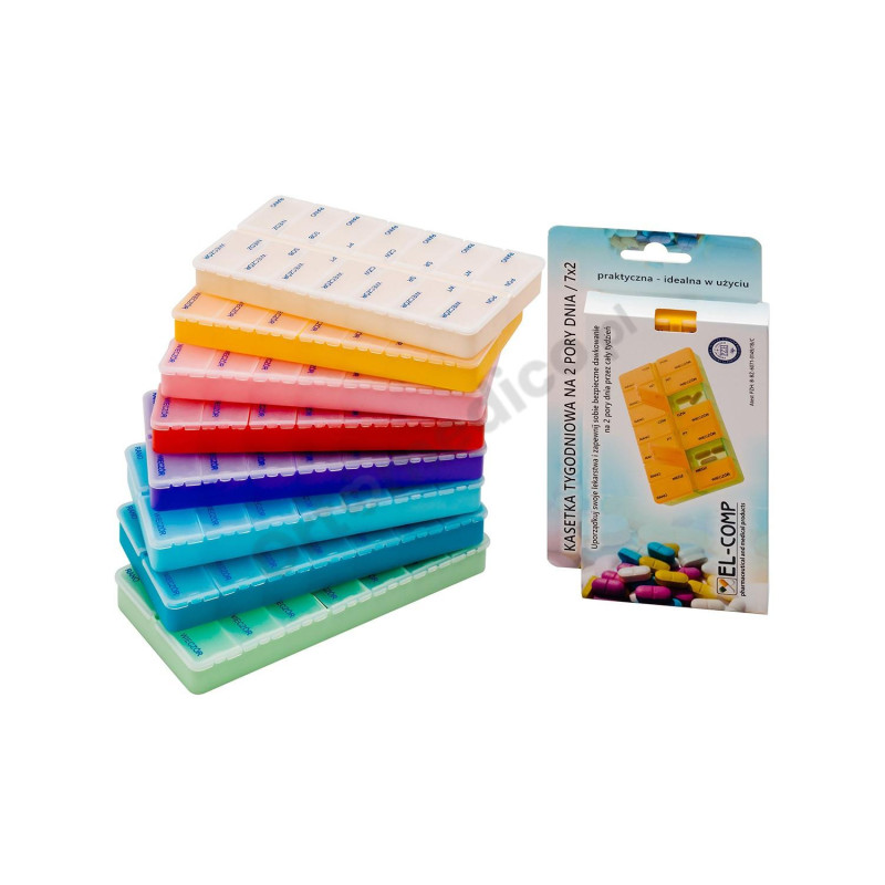 Kasetka Tygodniowa 2 Pory Dnia 7x2 EL-COMP