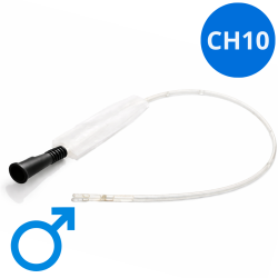 101401 LentisCath Cewnik Nelaton Hydrofilowy Urologiczny Lentismed Dla Mężczyzn 40cm CH10