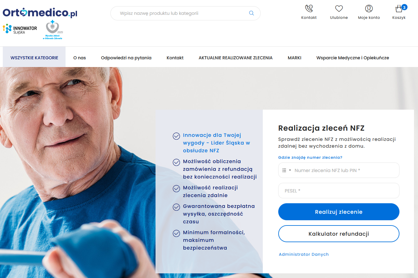 Jak zrealizować zlecenie NFZ na pieluchomajtki przez internet?