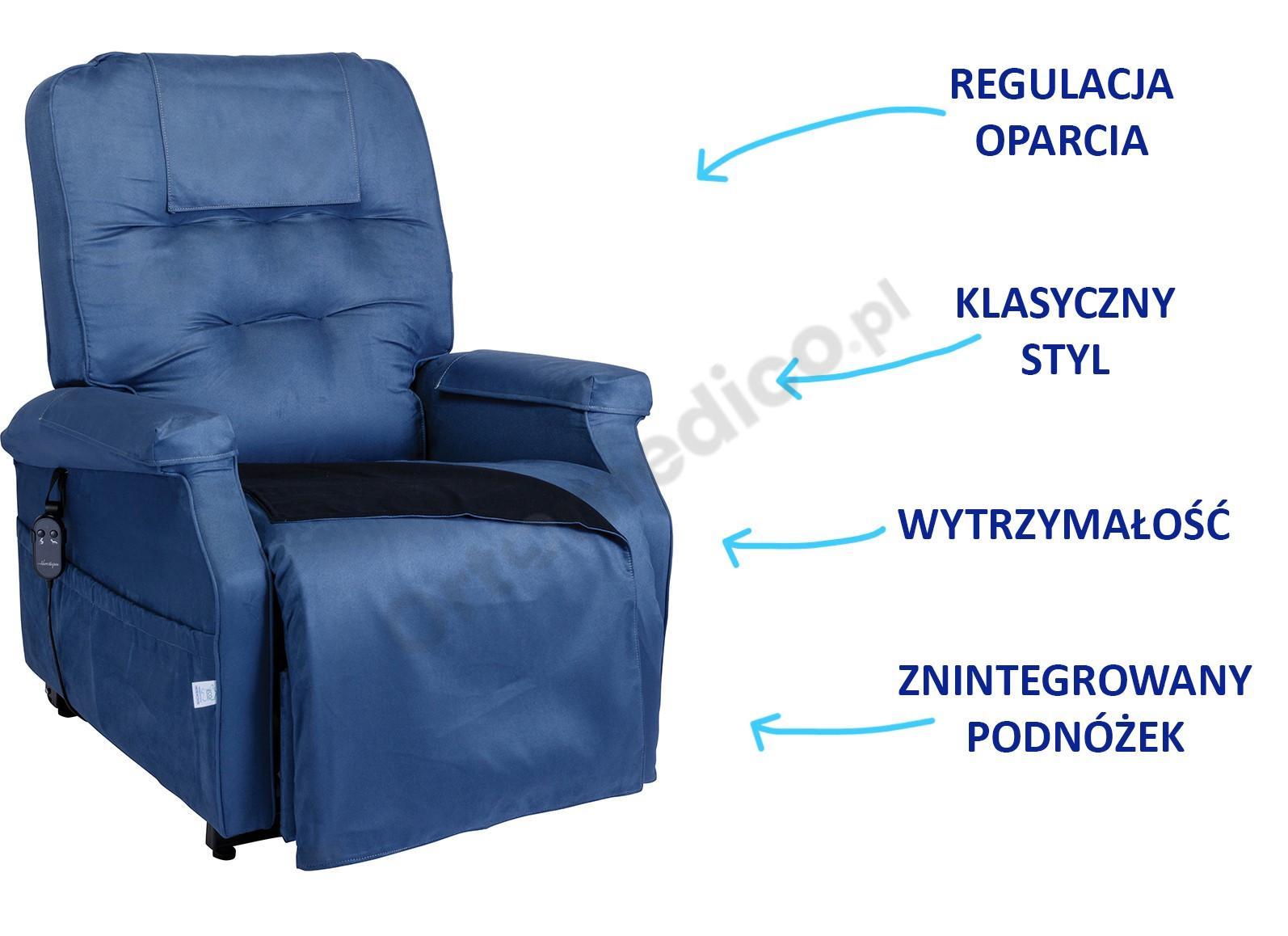 Fotel Geriatryczny, dla seniorów CLASSIC COVER Herdegen