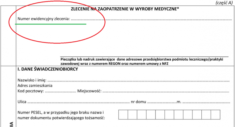 Unikalny Numer Identyfikacyjny Zlecenia nowe Zlecenia Numer 