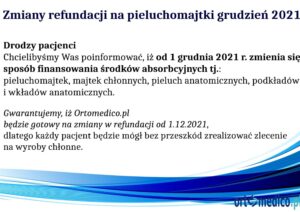 Zmiany w sposobie finansowania produktów chłonnych 2021