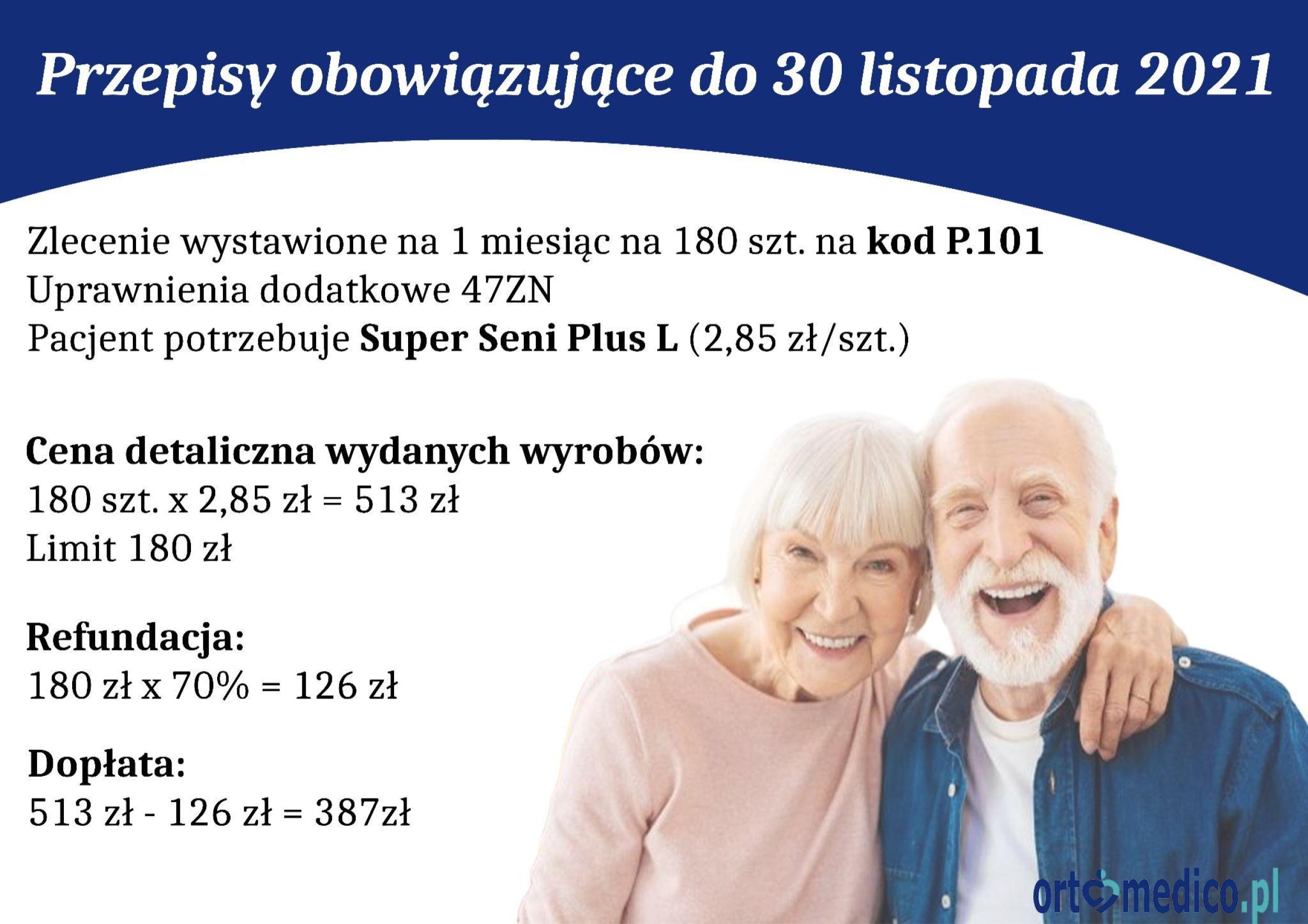 Przykład SENI wyliczania według przepisów do 30.11.2021